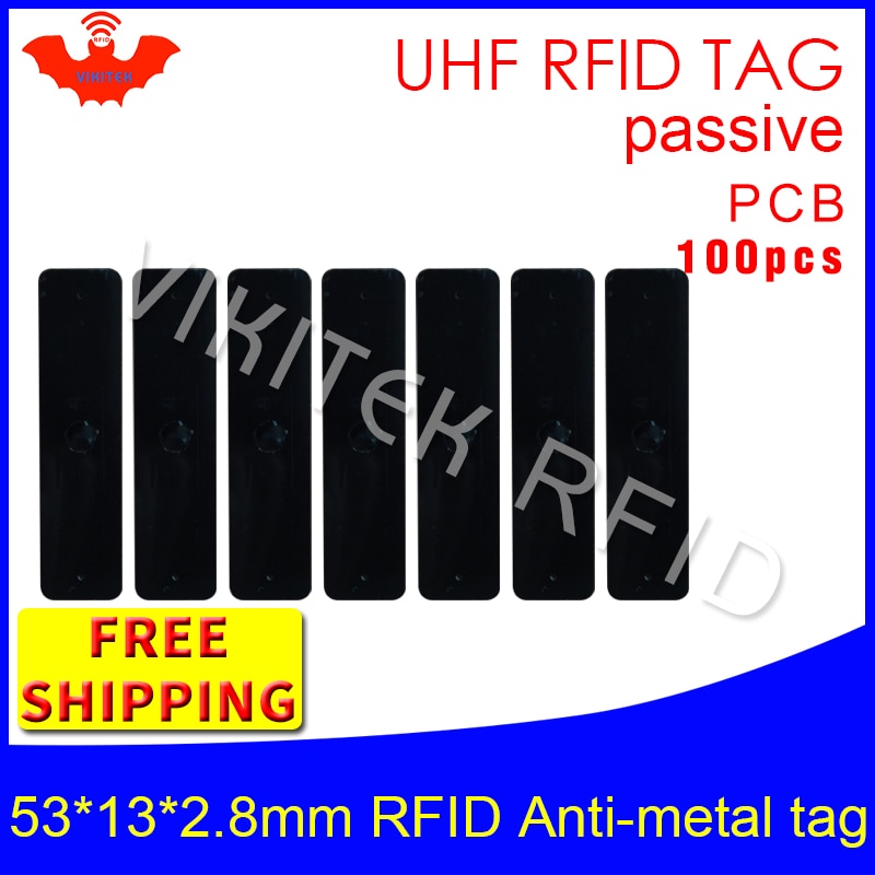 UHF RFID ݼ ± 915m 868m ܱ H3 EPC ISO18000 6c 100pcs   53*13*2.8mm IT  ڻ PCB  RFID ±
